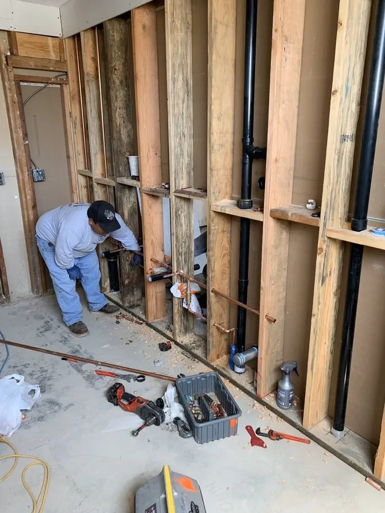 Commercial rough-in plumbing for Water Heater Replacement in Briarhill